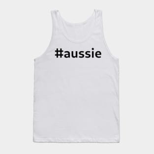 #aussie - black text Tank Top